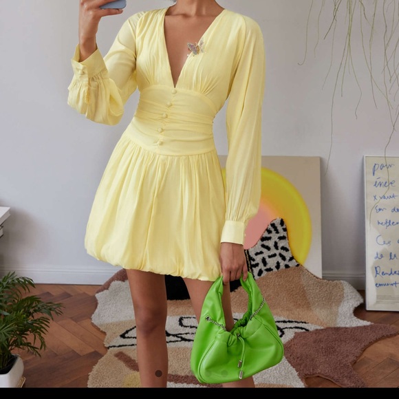 Deep V Mini Dress - Picture 3 of 3